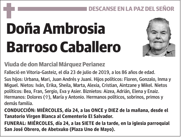 Ambrosia Barroso Caballero