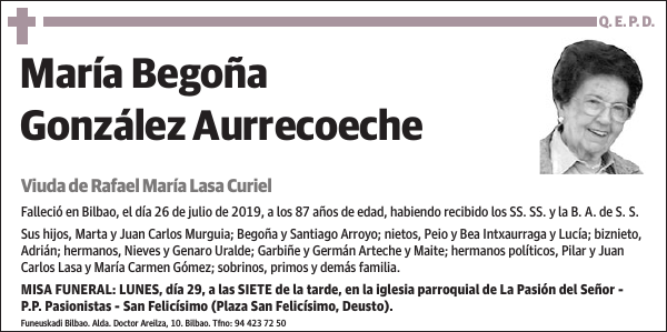 María Begoña González Aurrecoeche