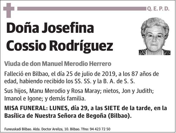 Josefina Cossio Rodríguez