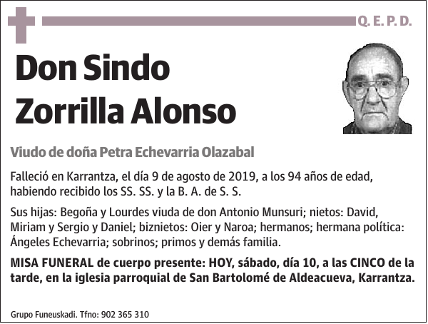 Sindo Zorrilla Alonso