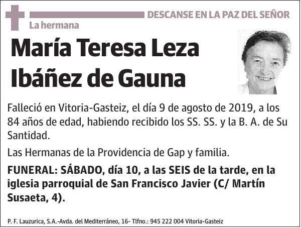 María Teresa Leza Ibáñez de Gauna