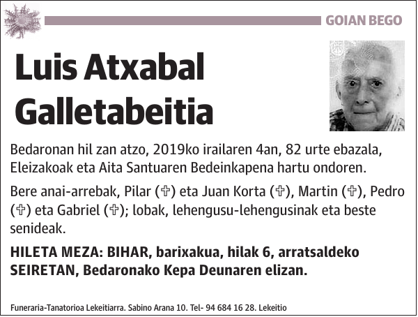 Luis Atxabal Galletabeitia