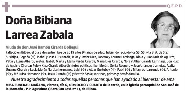Bibiana Larrea Zabala