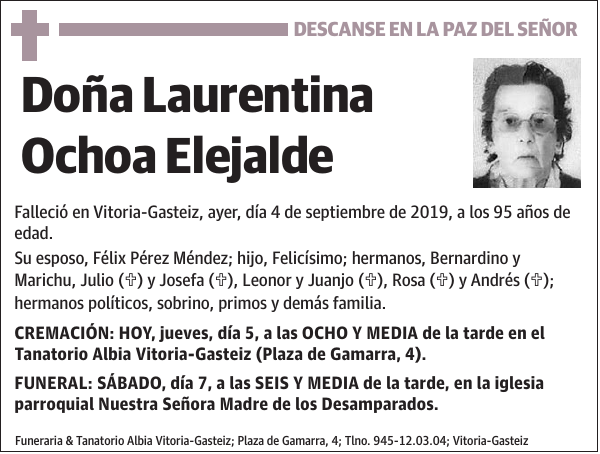 Laurentina Ochoa Elejalde