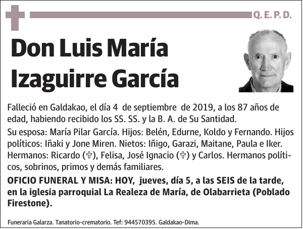 Luis María Izaguirre García