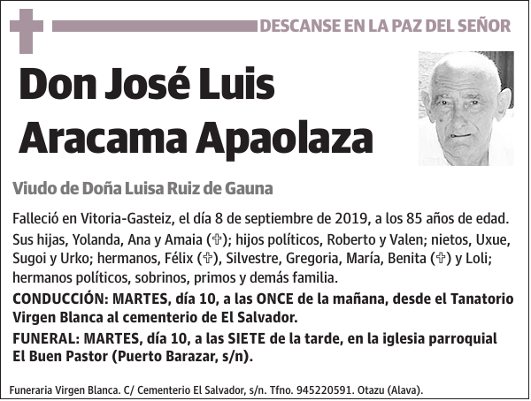 José Luis Aracama Apaolaza