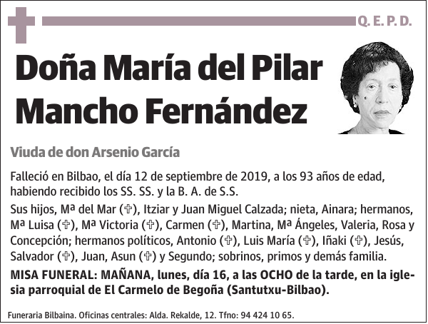 María del Pilar Mancho Fernández