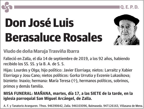 José Luis Berasaluce Rosales