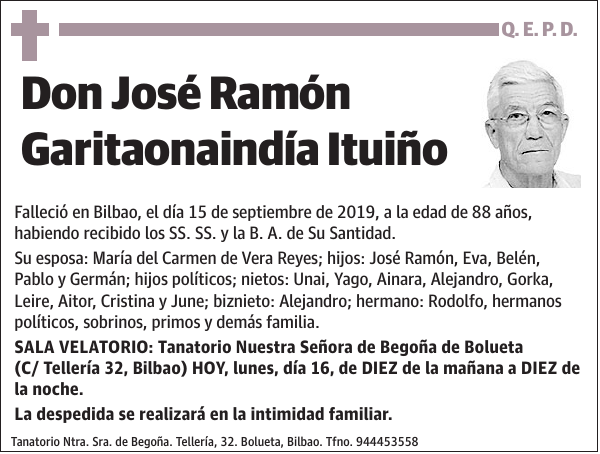José Ramón Garitaonaindía Ituiño