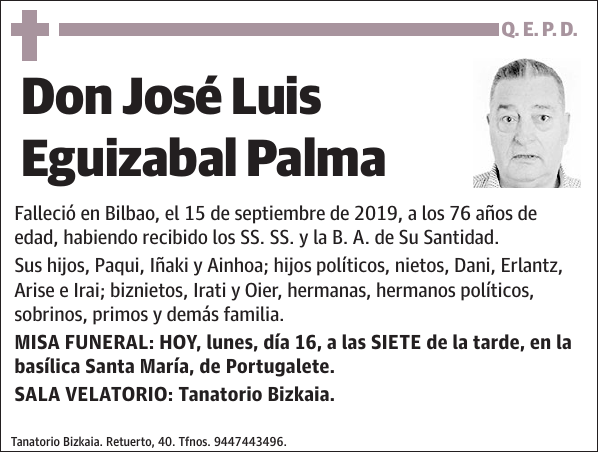 José Luis Eguizabal Palma
