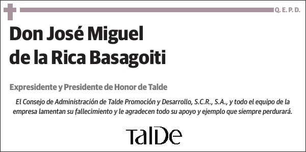 José Miguel de la Rica Basagoiti