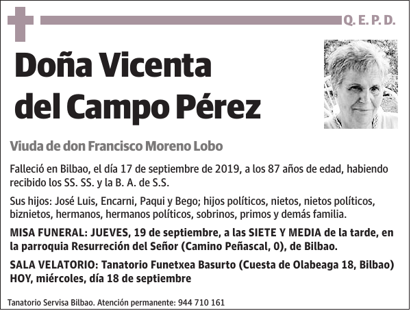Vicenta del Campo Pérez