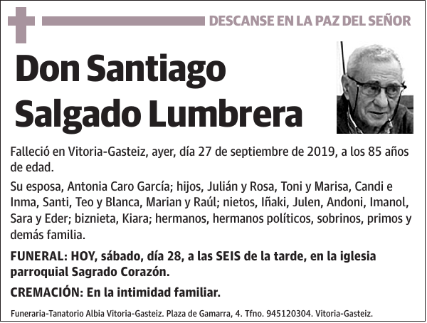 Santiago Salgado Lumbrera