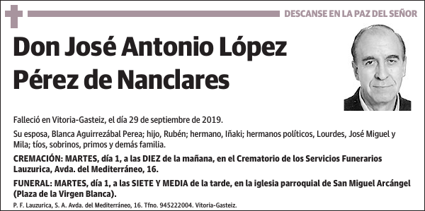 José Antonio López Pérez de Nanclares