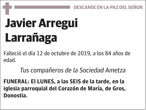 Javier Arregui Larrañaga