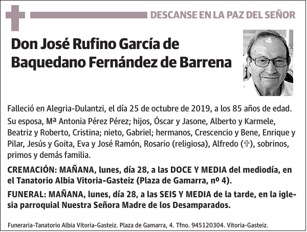 José Rufino García de Baquedano Fernández de Barrena