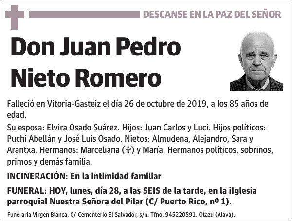 Juan Pedro Nieto Romero