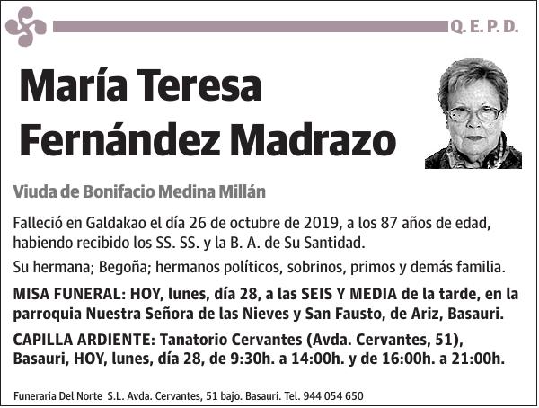 María Teresa Fernández Madrazo