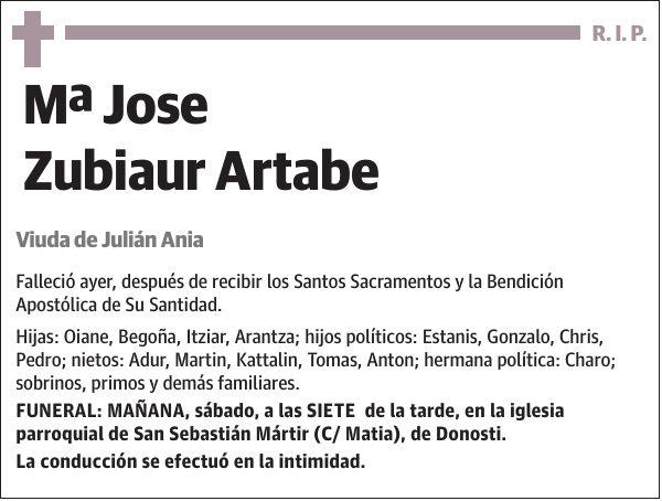 Mª Jose Zubiaur Artabe