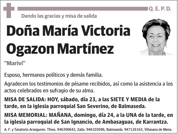 María Victoria Ogazon Martínez