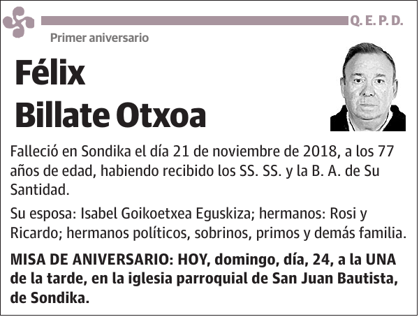 Félix Billate Otxoa
