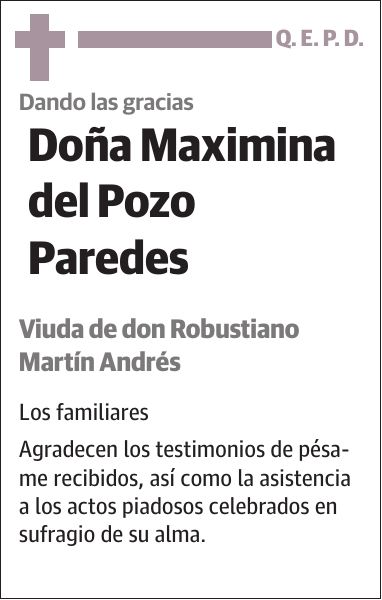 Maximina del Pozo Paredes