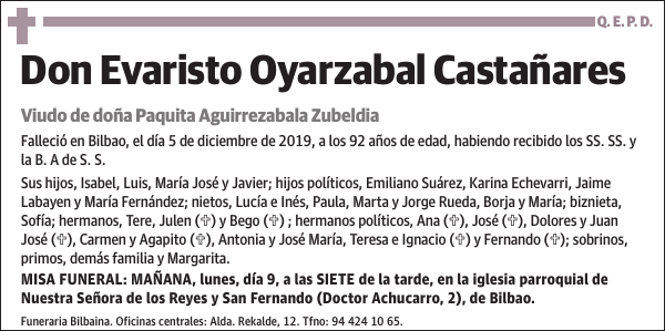 Evaristo Oyarzabal Castañares