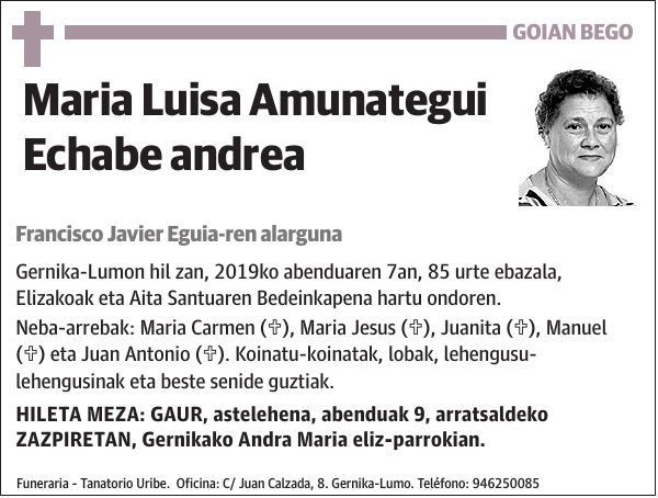 Maria Luisa Amunategui Echabe