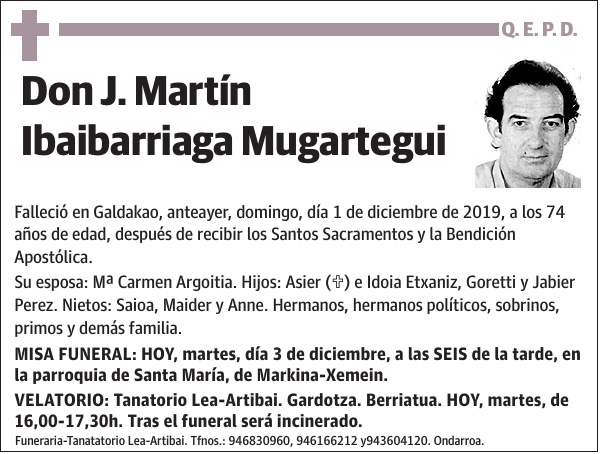 J. Martín Ibaibarriaga Mugartegui