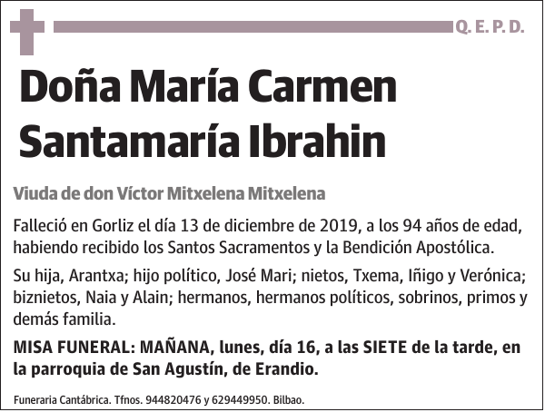 María Carmen Santamaría Ibrahin
