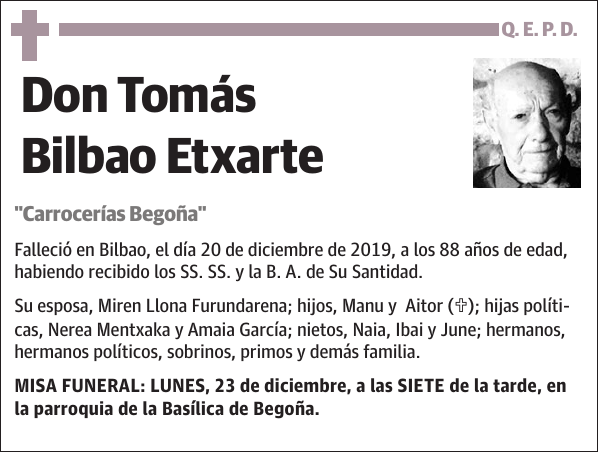 Tomás Bilbao Etxarte