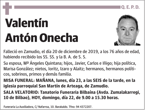 Valentín Antón Onecha