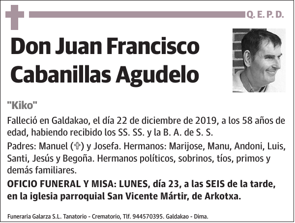 Juan Francisco Cabanillas Agudelo
