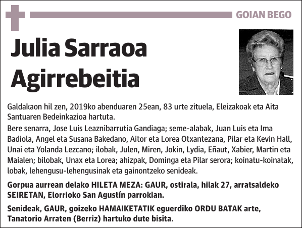 Julia Sarraoa Agirrebeitia