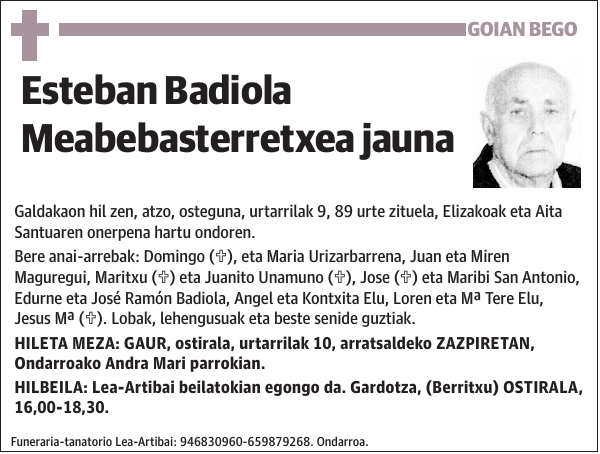 Esteban Badiola Meabebasterretxea
