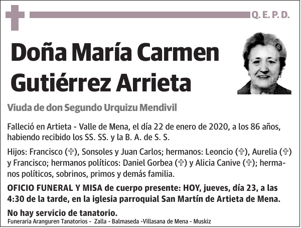 María Carmen Gutiérrez Arrieta