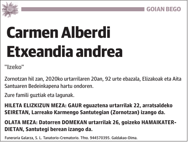 Carmen Alberdi Etxeandia