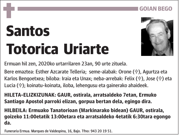Santos Totorica Uriarte