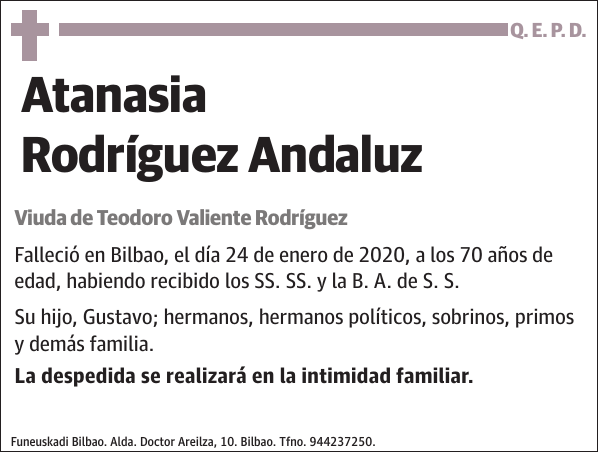Atanasia Rodríguez Andaluz