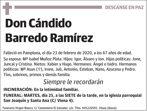 Cándido Barredo Ramírez