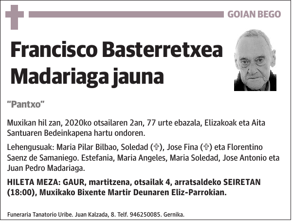 Francisco Basterretxea Madariaga