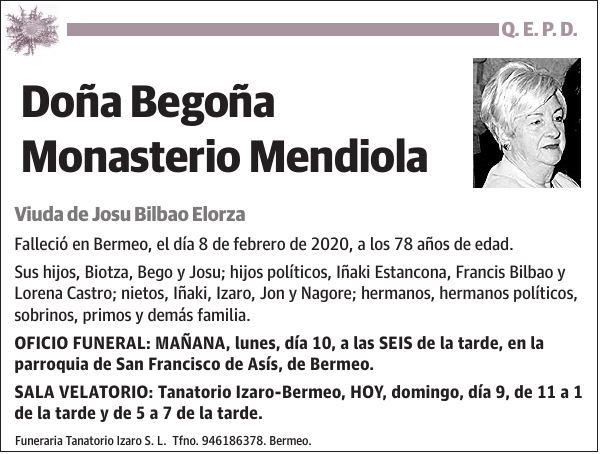 Begoña Monasterio Mendiola