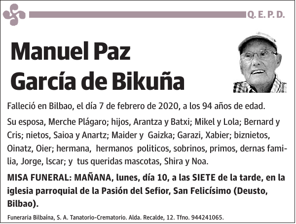 Manuel Paz García de Bikuña