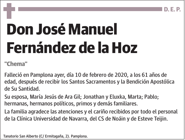 José Manuel Fernández de la Hoz