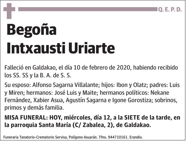 Begoña Intxausti Uriarte