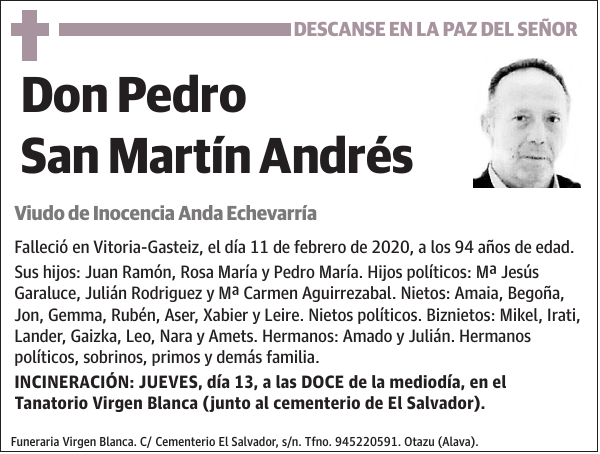 Pedro San Martín Andrés
