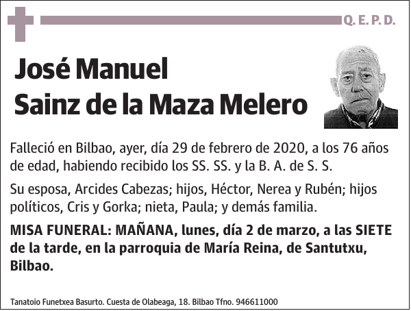 José Manuel Sainz de la Maza Melero
