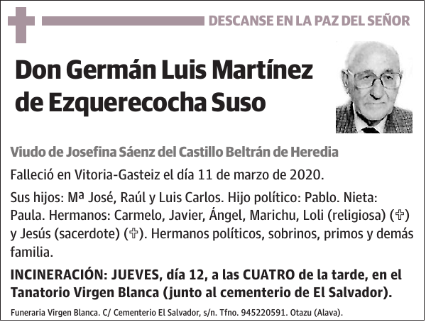 Germán Luis Martínez de Ezquerecocha Suso