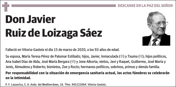 Javier Ruiz de Loizaga Sáez