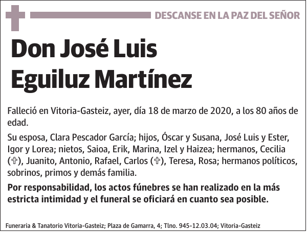 José Luis Eguiluz Martínez